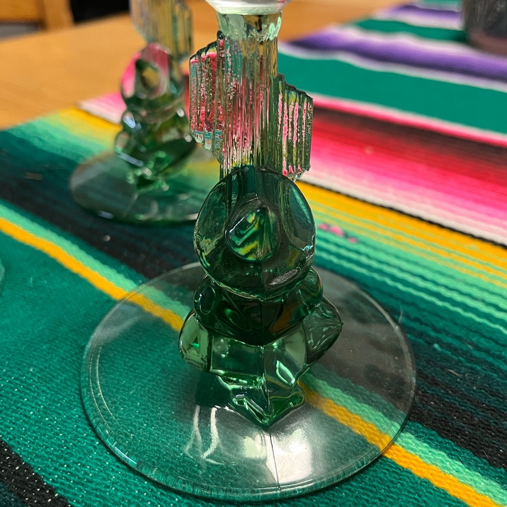 Western cactus margarita glasses